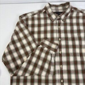 Abercrombie Fitch Mens Plaid Button Down Shirt‎ Long Sleeve Cotton Size M